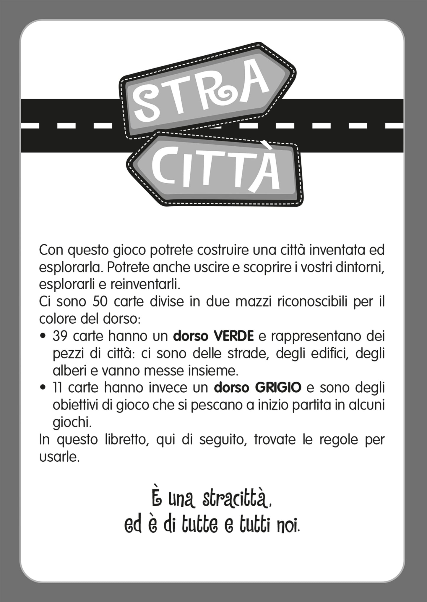 Stracittà::50 carte per giocare con la tua città