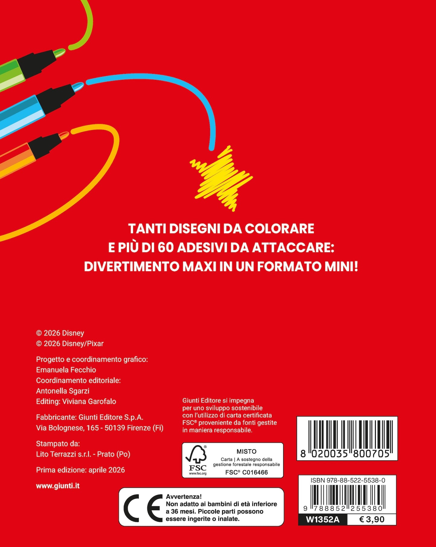 Tutti a bordo Disney Mini Staccattacca e colora Cute stickers::Più di 60 adesivi