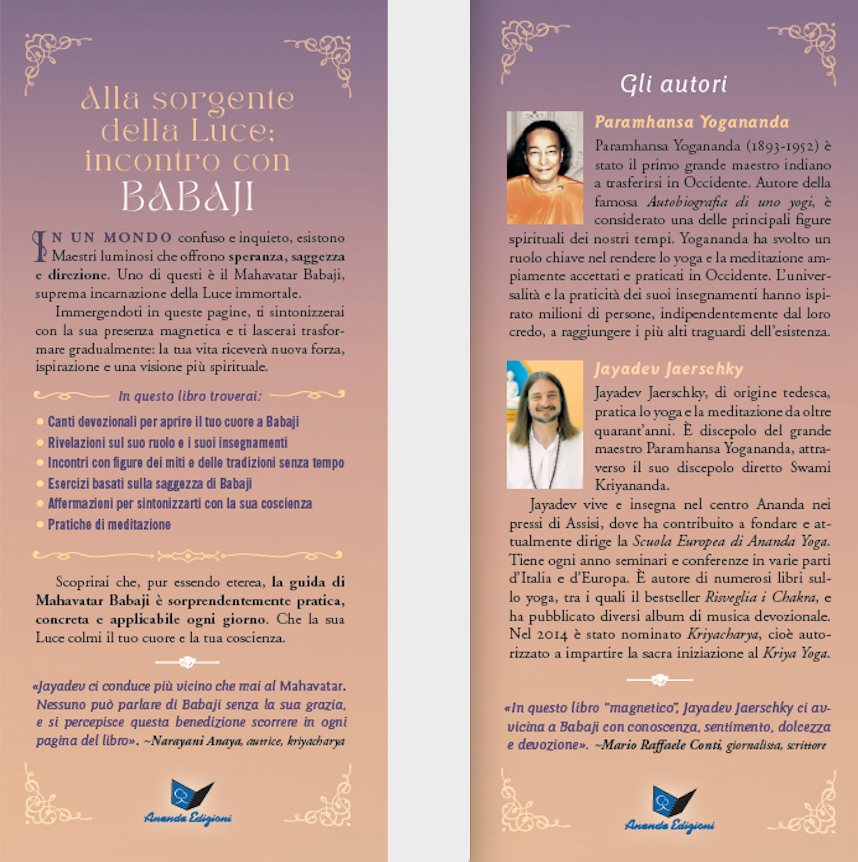 Babaji. Lo yogi immortale dell'Himalaya::Basato sugli insegnamenti di Paramhansa Yogananda