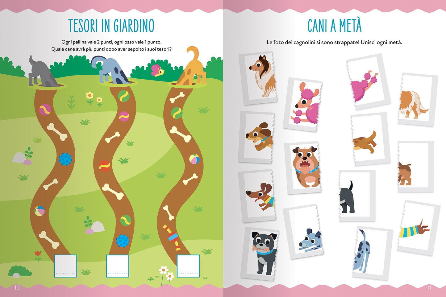 Amici Cani::Giochi, percorsi, labirinti, coloring