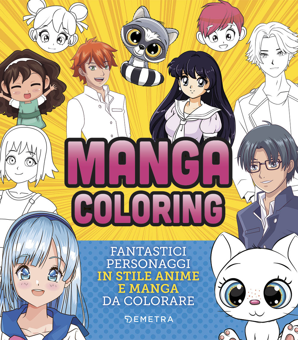 Manga Coloring::Fantastici personaggi in stile anime e manga da colorare