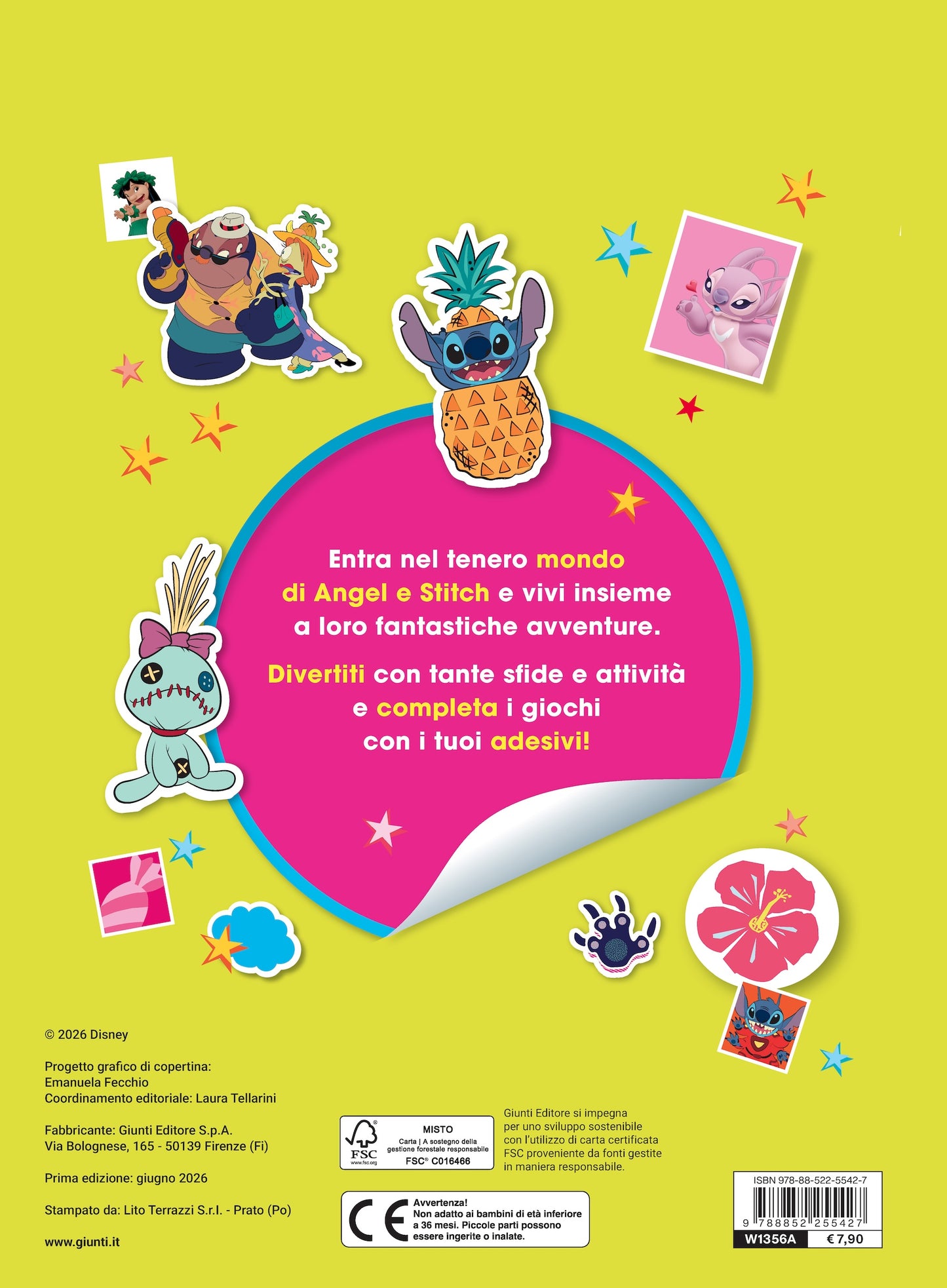 Stitch 500 Sticker con Angel e Stitch