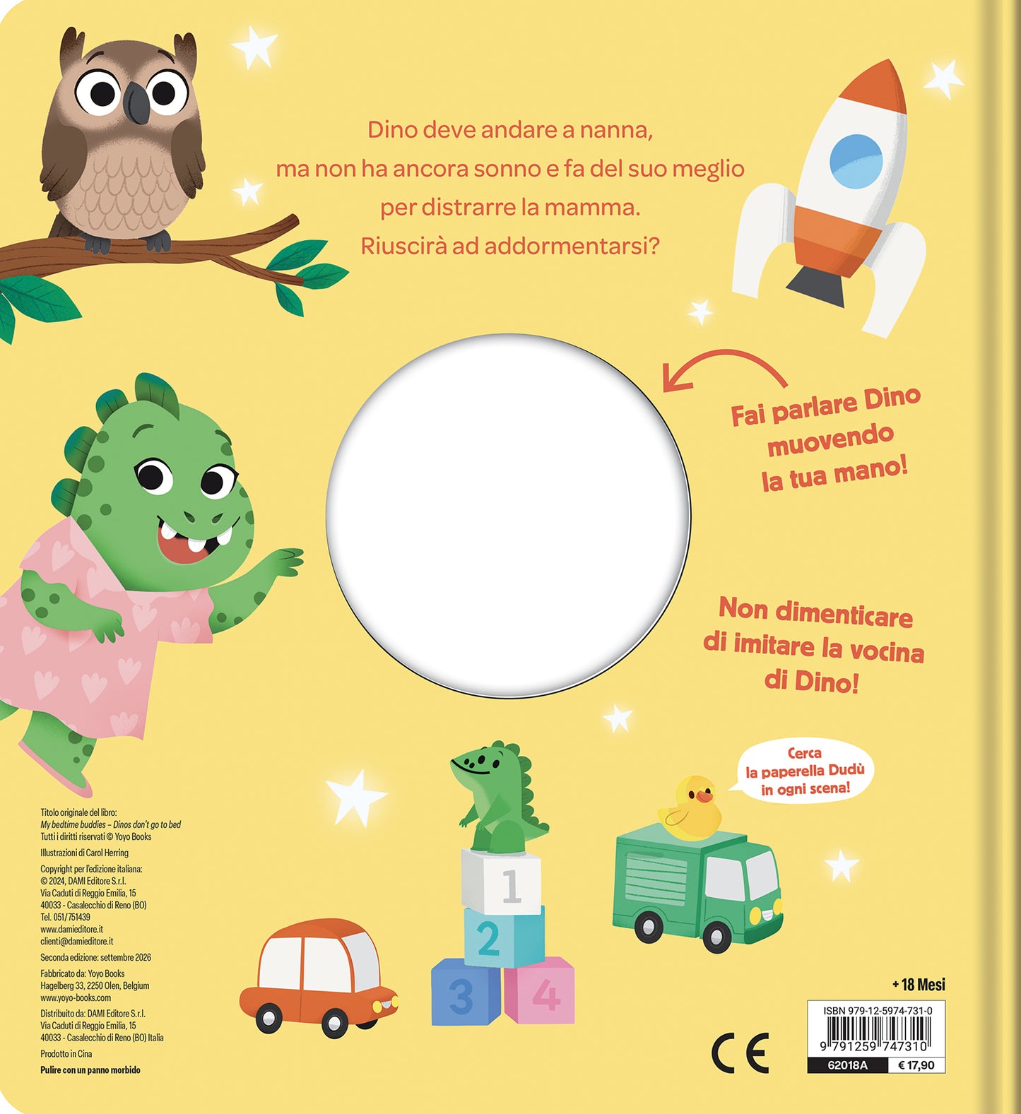 Dino non vuole andare a nanna