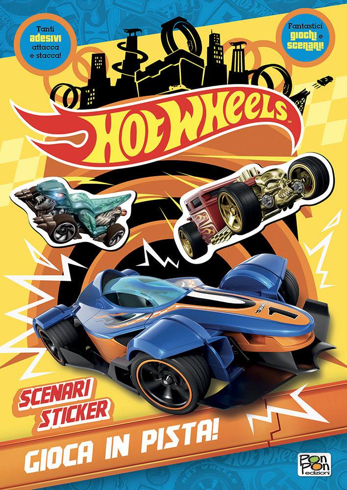 Hot Wheels. Scenari sticker. Gioca in pista!