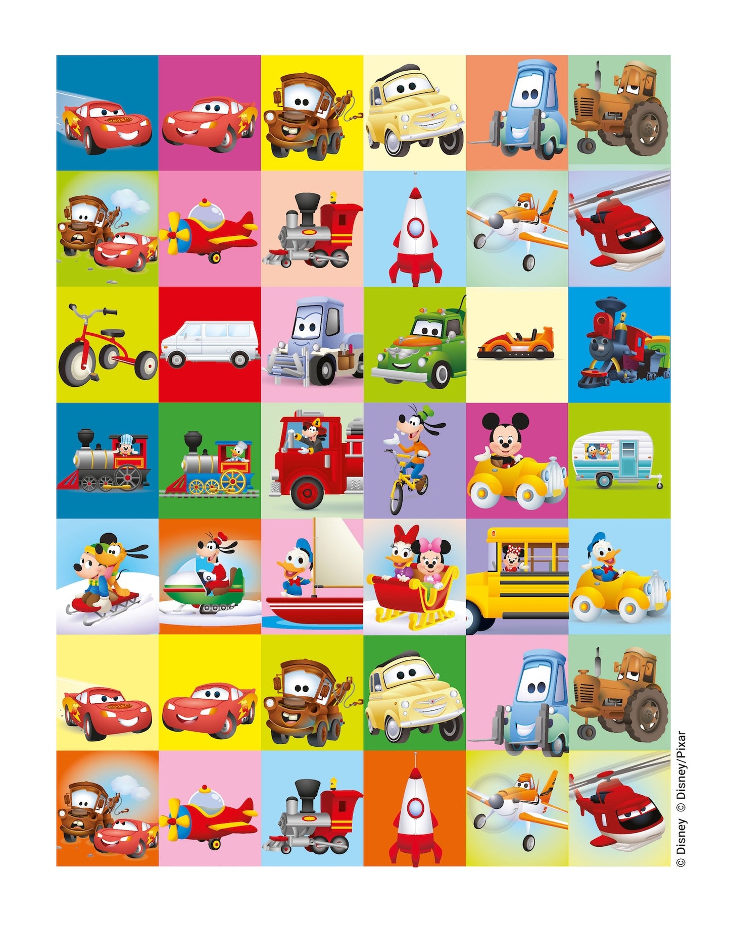 Tutti a bordo Disney Mini Staccattacca e colora Cute stickers::Più di 60 adesivi