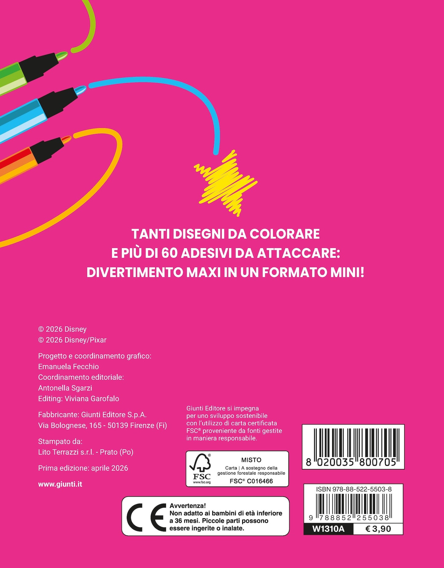 Principesse Disney Mini Staccattacca e colora Cute Stickers::Più di 60 adesivi