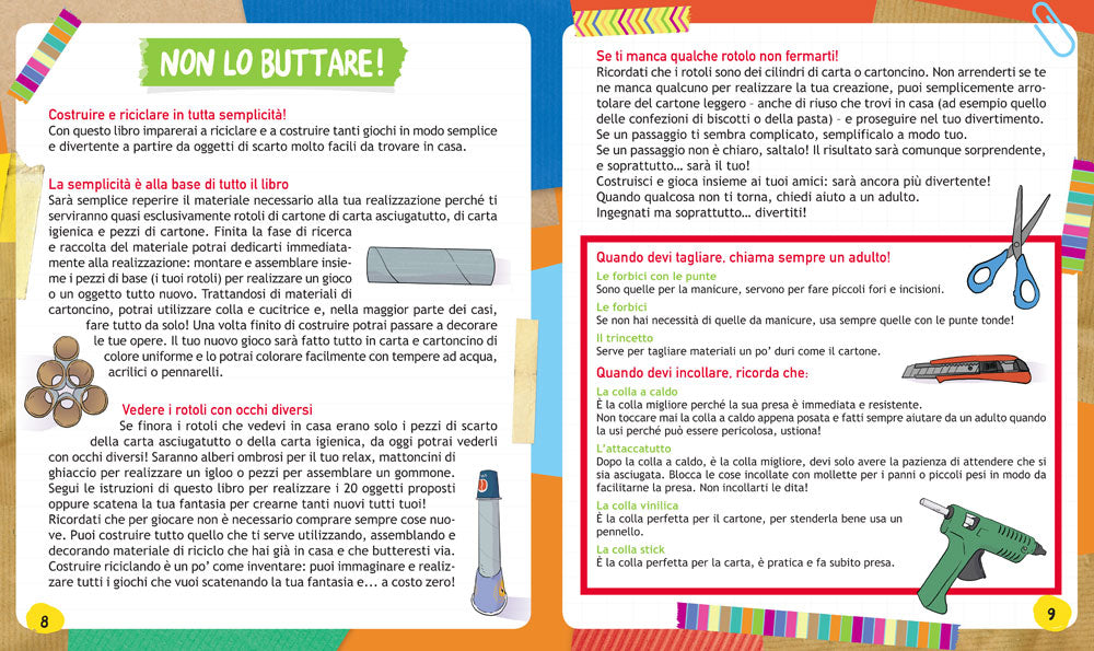 I miei giochi vanno a rotoli::Tanti giochi da fare riciclando