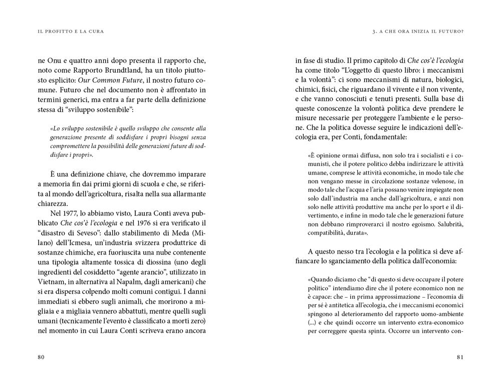 Il profitto e la cura::La sostenibilità e le voci che non abbiamo ascoltato