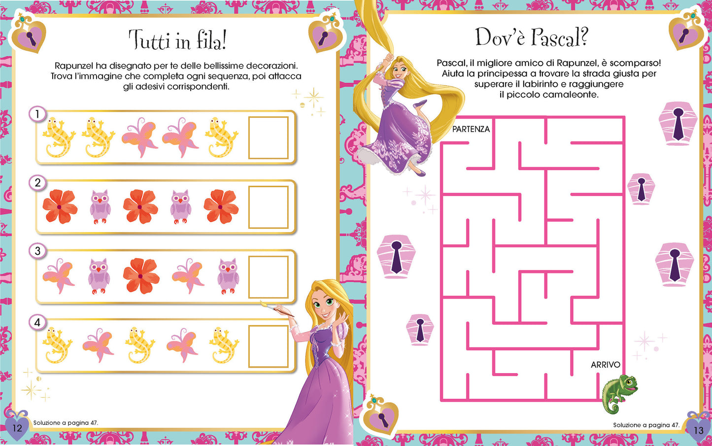 1000 Sticker Disney Princess::Tanti giochi e attività