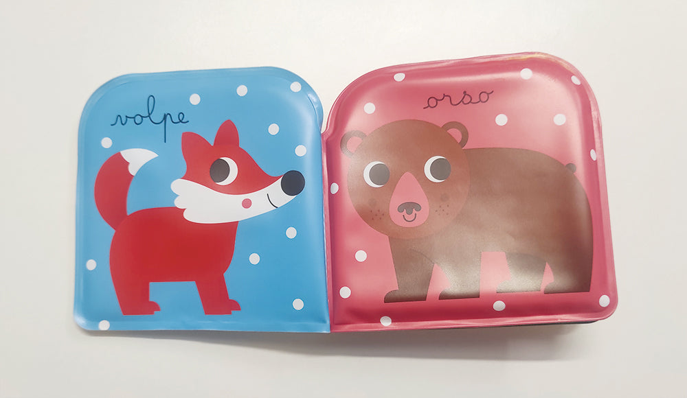 Libri bagno - Gli animali selvaggi::Tre divertenti libri bagno per giocare!