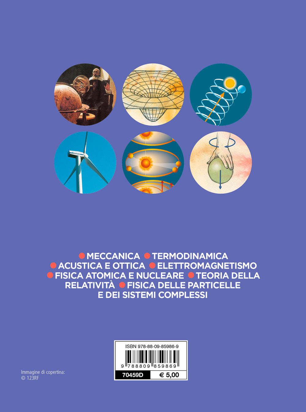 Fisica::Meccanica - Termodinamica -  Acustica e ottica -  Elettromagnetismo - Fisica atomica e nucleare - Teoria della relatività - Fisica delle particelle e dei sistemi complessi