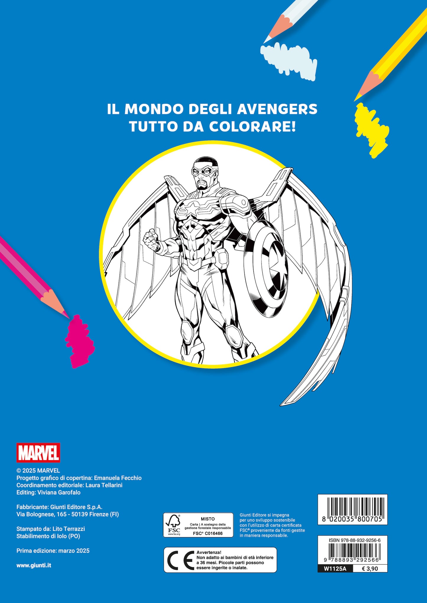 Marvel Avengers Primo album da colorare::Coraggiosi e forti