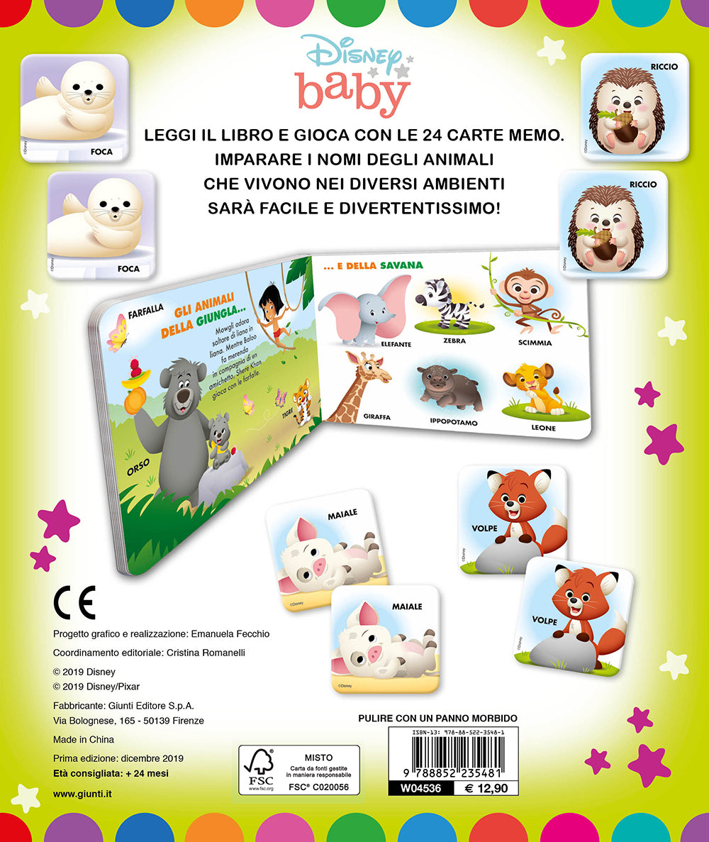 Memo Leggi e Gioca - Animali::Un libro e 24 carte per giocare