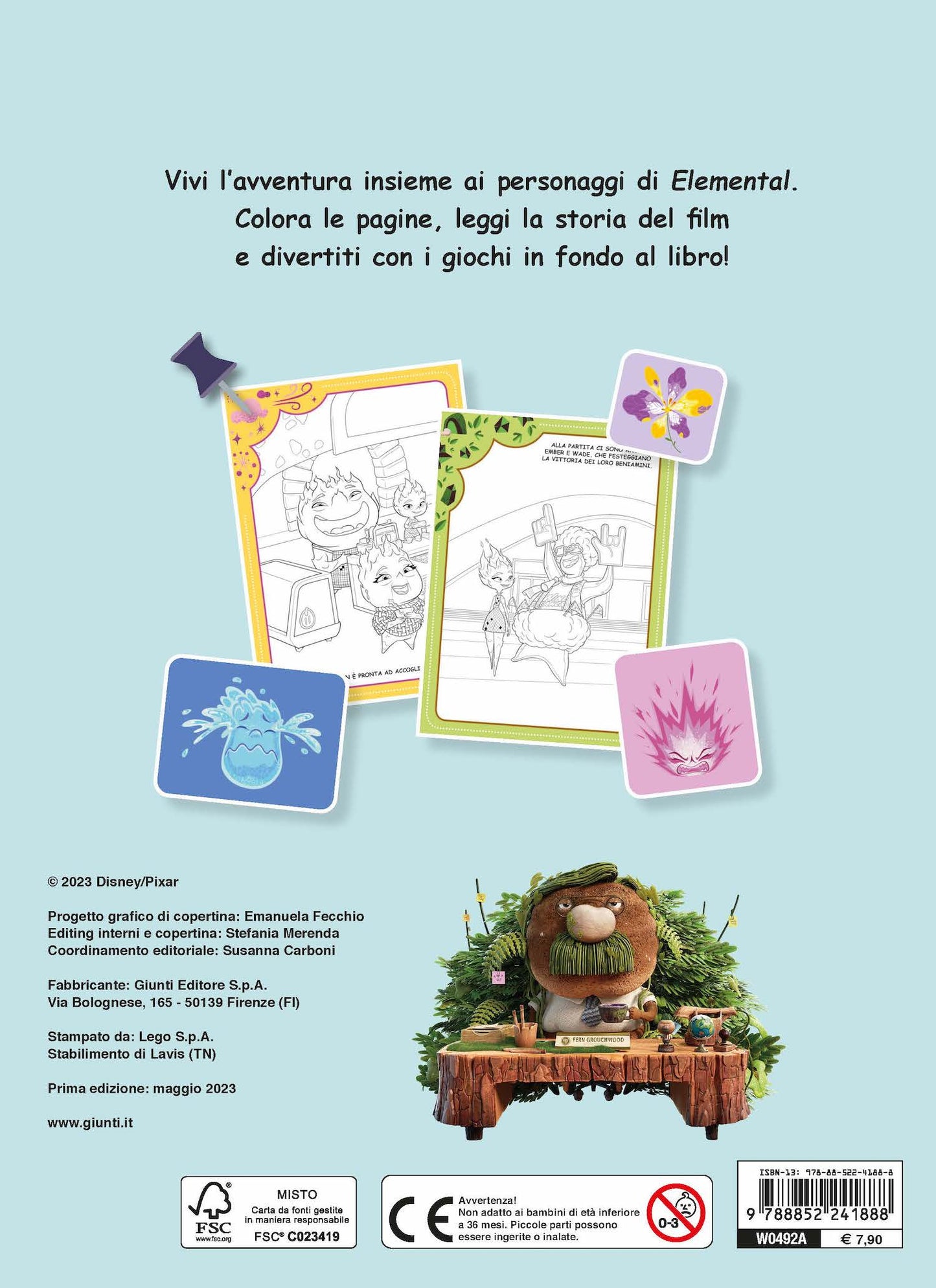 Elemental 100 pagine per... colorare, leggere, giocare!::con tanti adesivi