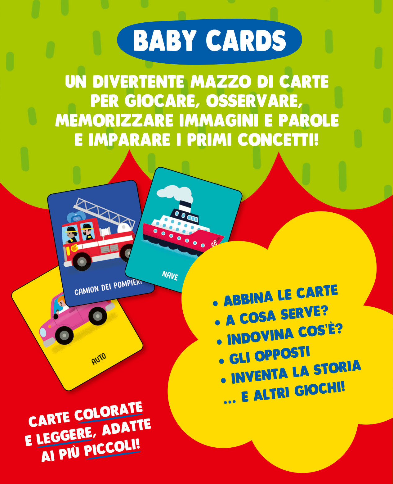 Baby Cards. Macchine::10 carte per giocare e imparare