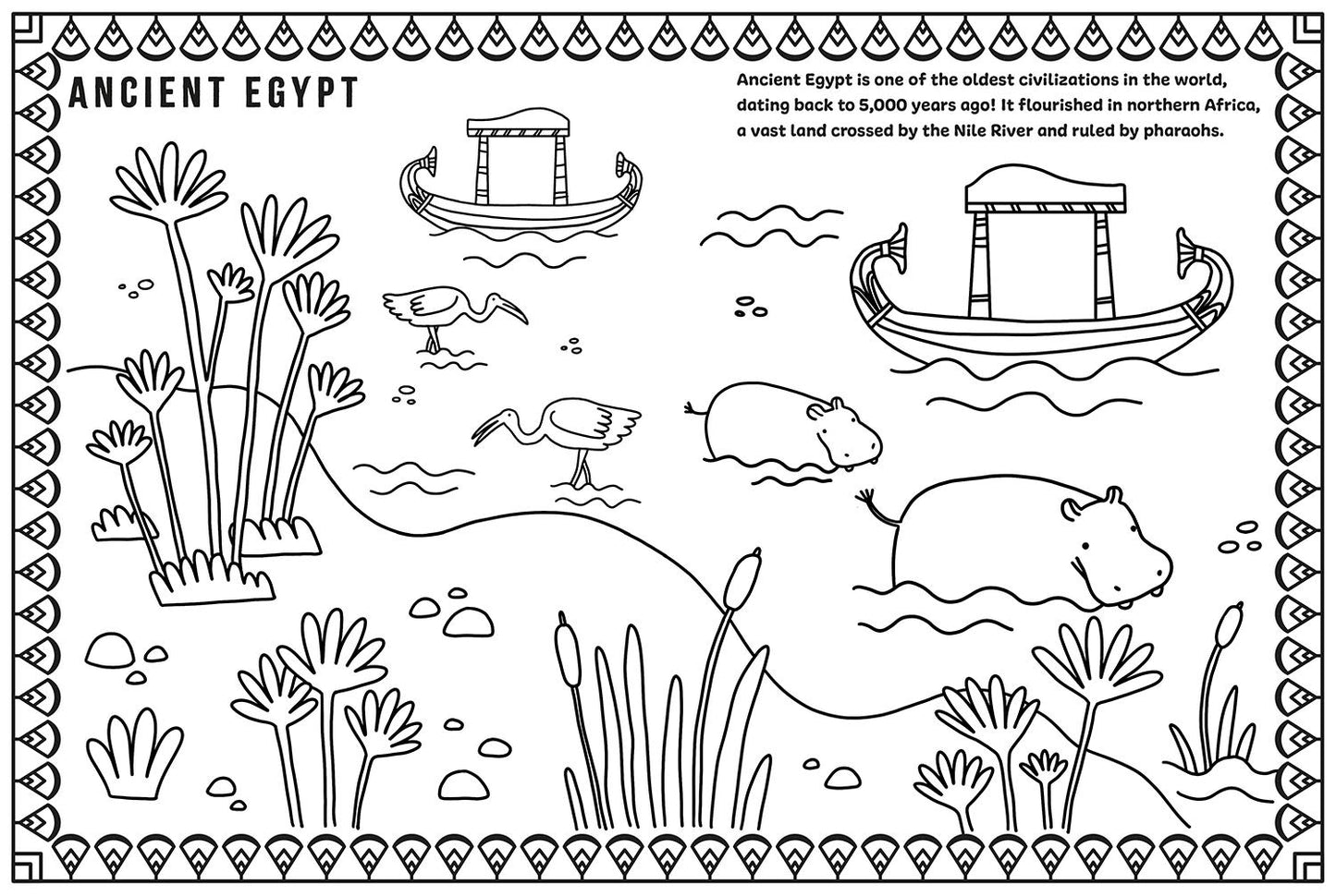 Ancient Worlds. Egypt, Greece, Rome::Coloring Book