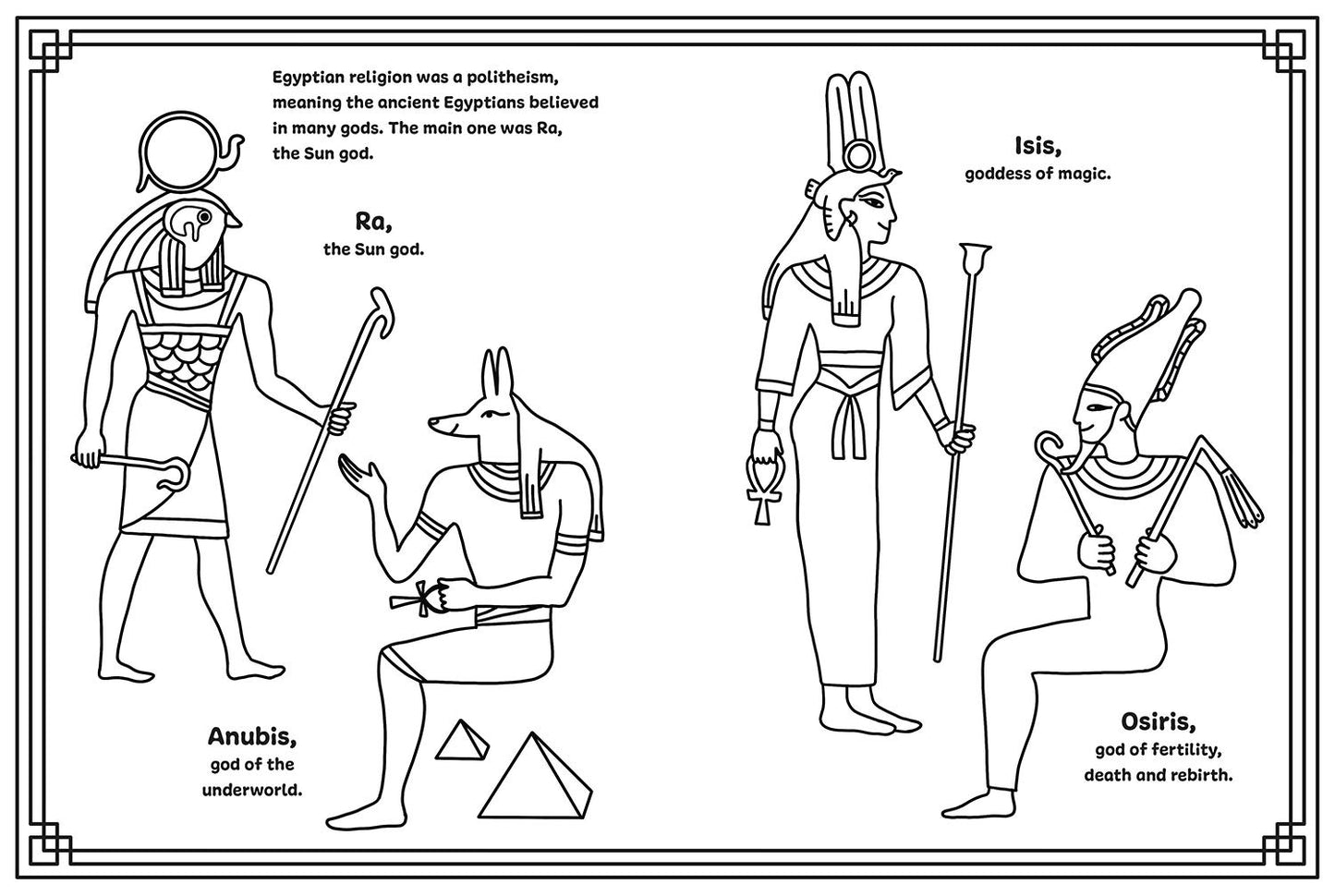 Ancient Worlds. Egypt, Greece, Rome::Coloring Book