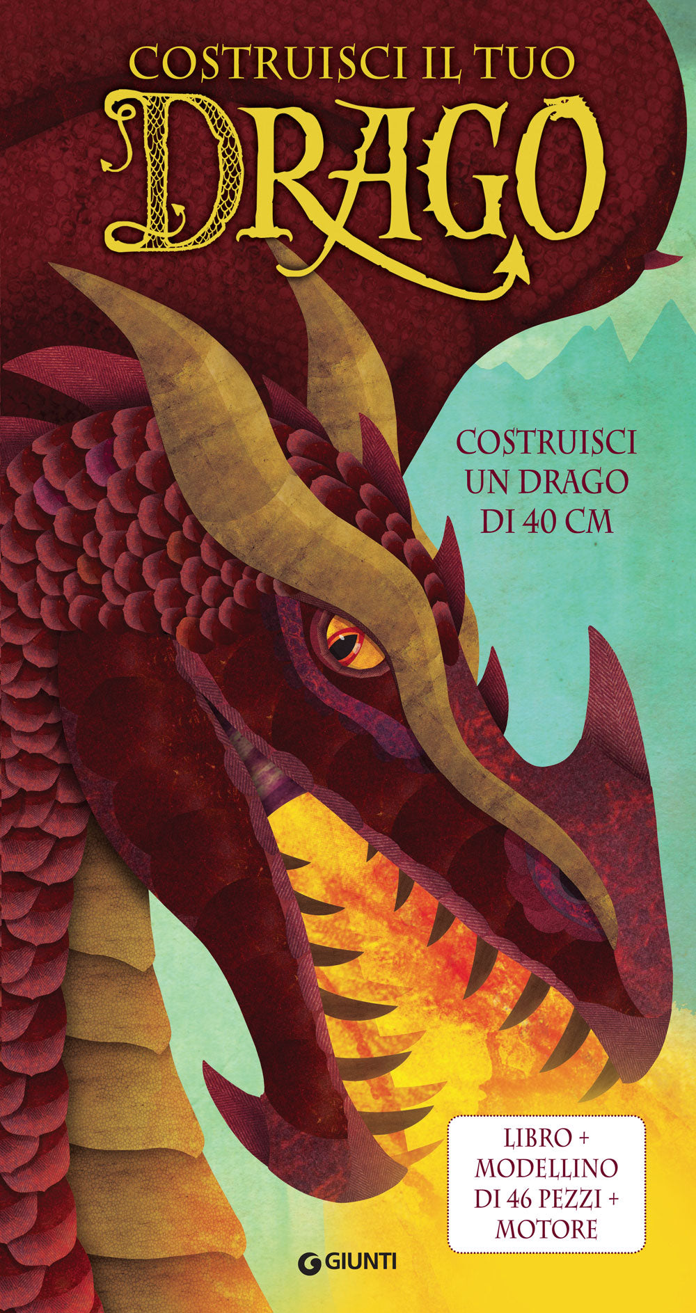 Costruisci il tuo drago::Libro+Modellino di 46 pezzi+motore