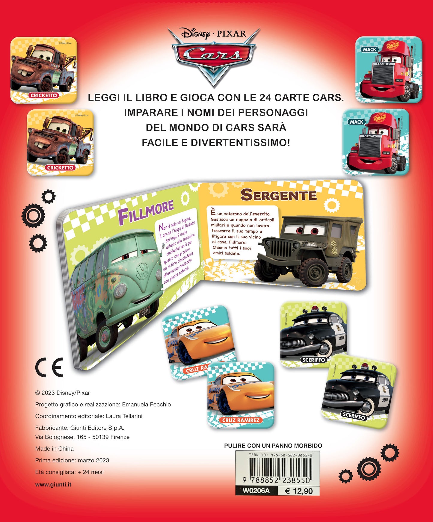 Cars Memo Leggi e Gioca::Un libro e 24 carte per giocare