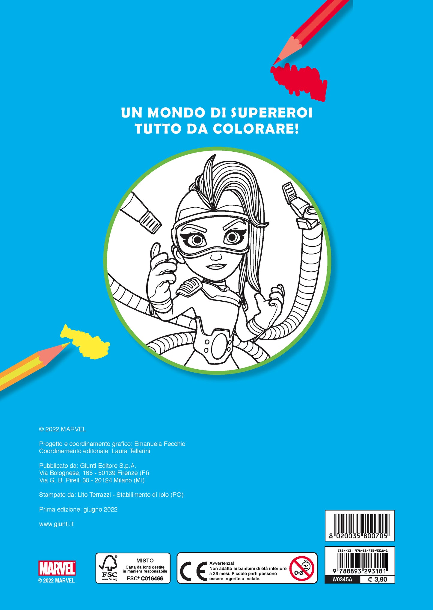 Primo album da colorare Marvel Spidey e i suoi fantastici amici::Un team di eroi