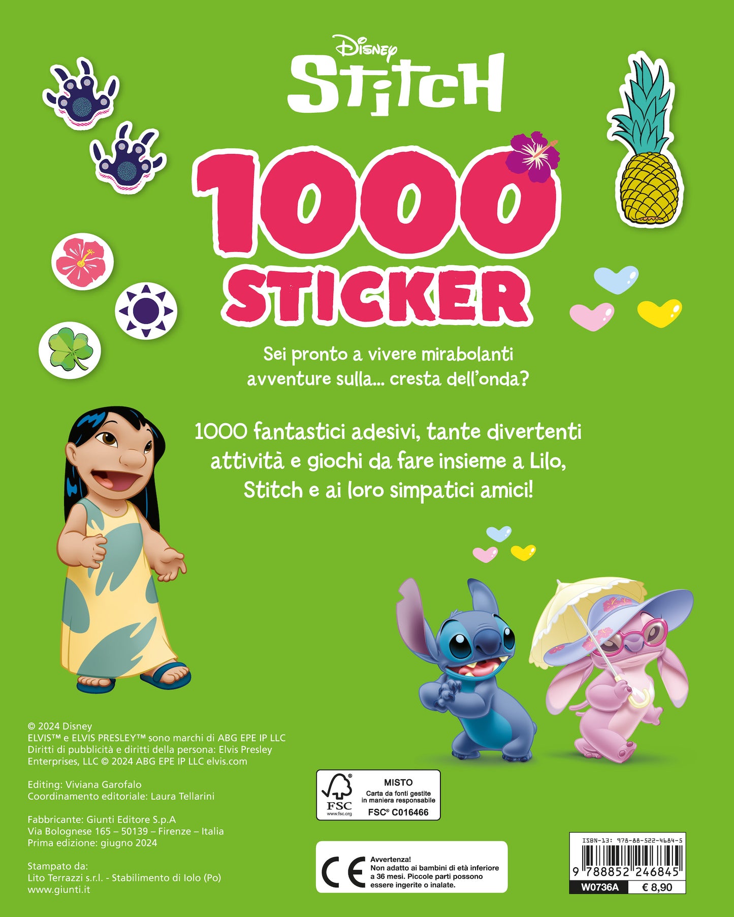 Stitch 1000 Sticker::Tanti giochi e attività