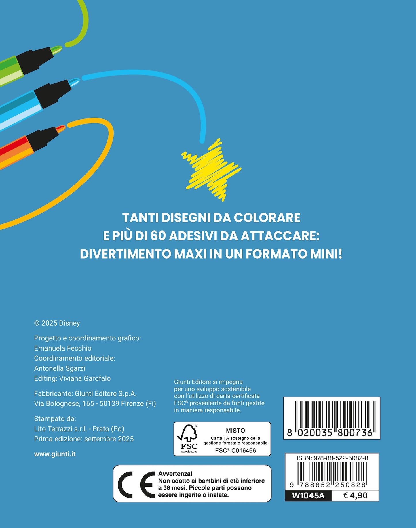 Stitch Mini Staccattacca e colora::Più di 60 adesivi
