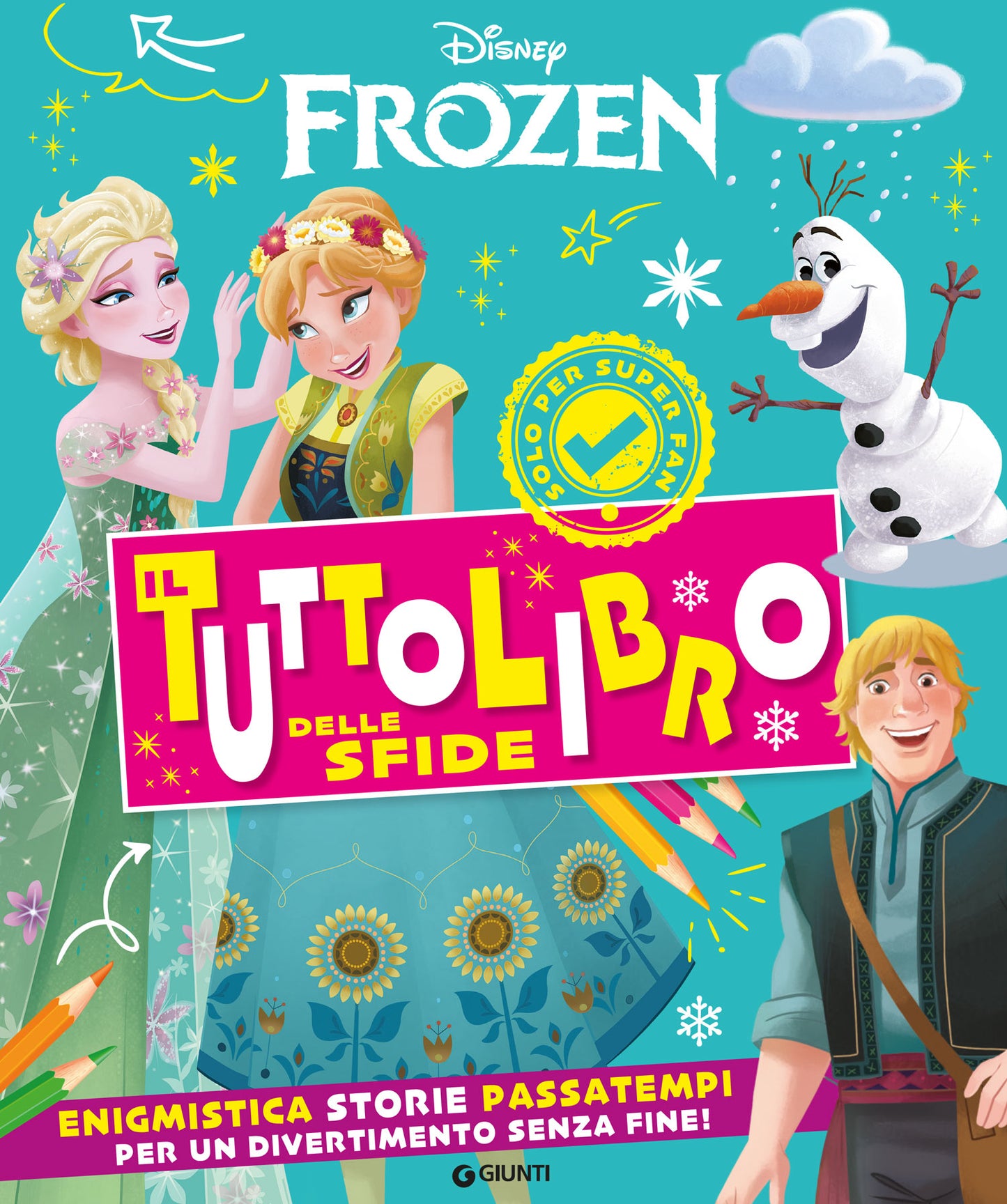 Frozen Il TuttoLibro delle sfide::Enigmistica Storie Passatempi per un divertimento senza fine