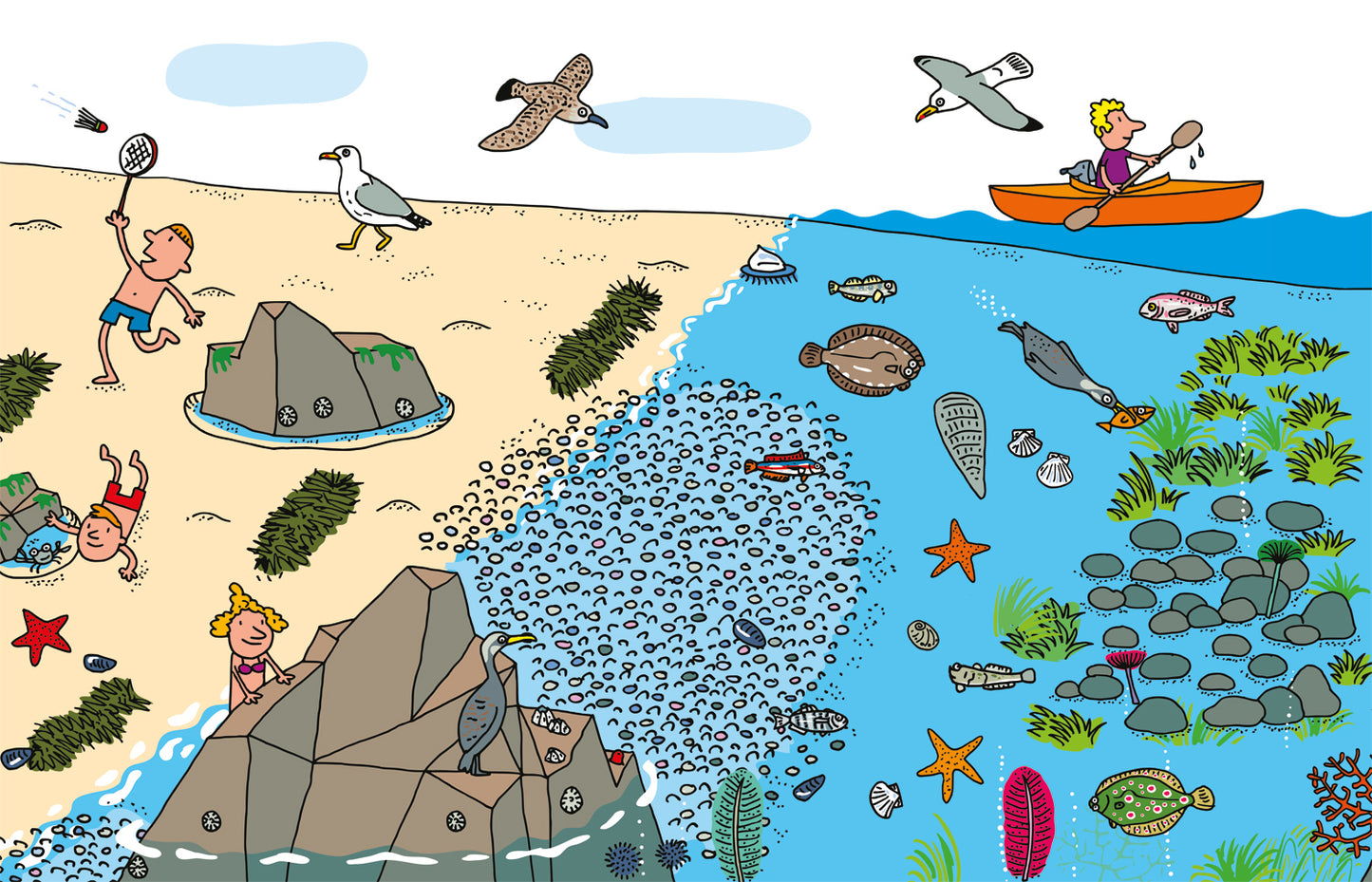 Il mare ::Con più di 100 adesivi!