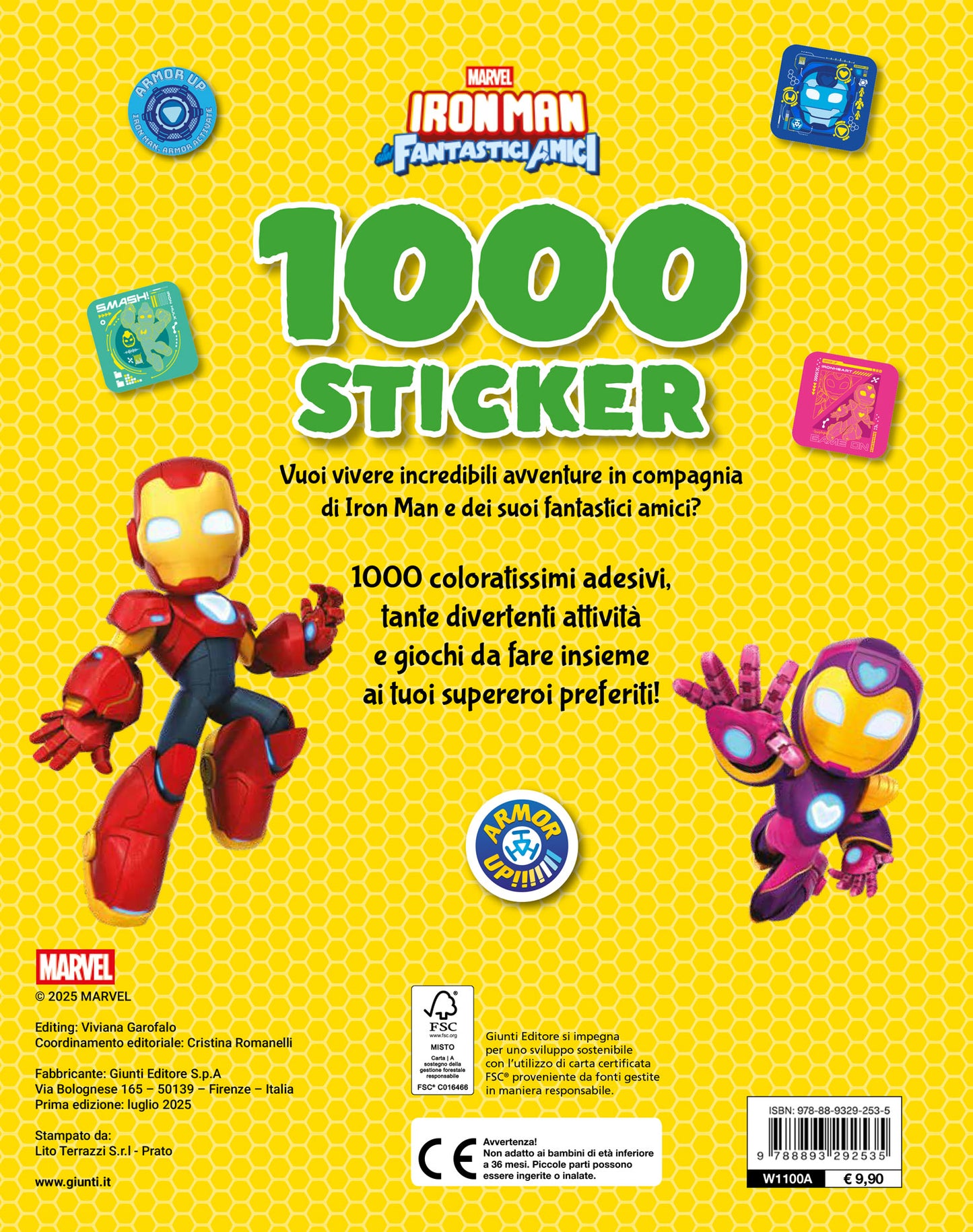 Iron Man e i suoi fantastici amici 1000 Sticker::Tanti giochi e attività