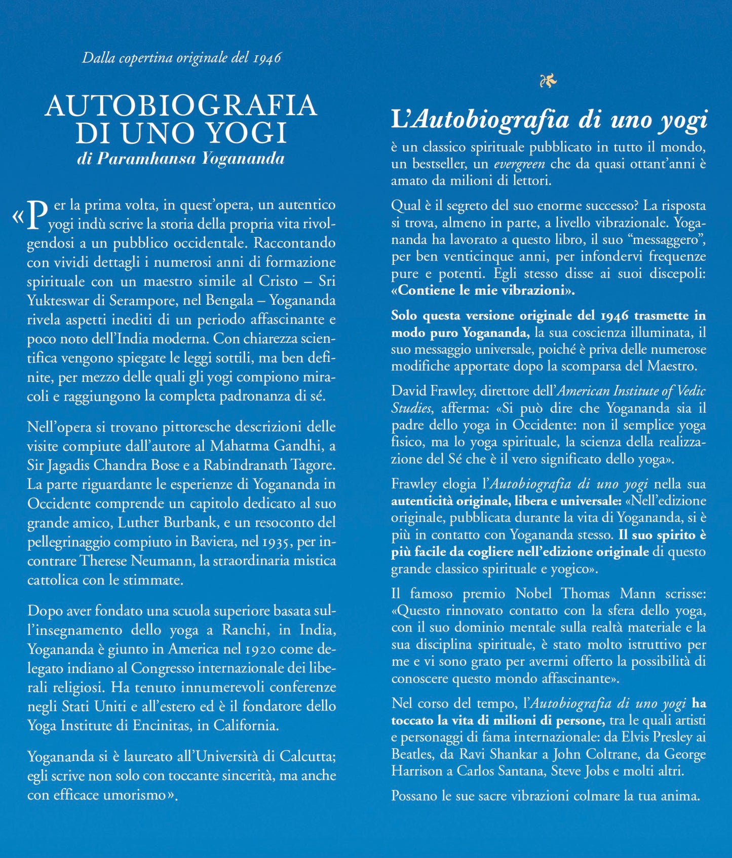 Autobiografia di uno yogi. Edizione originale con audiolibro::Edizione originale del 1946
