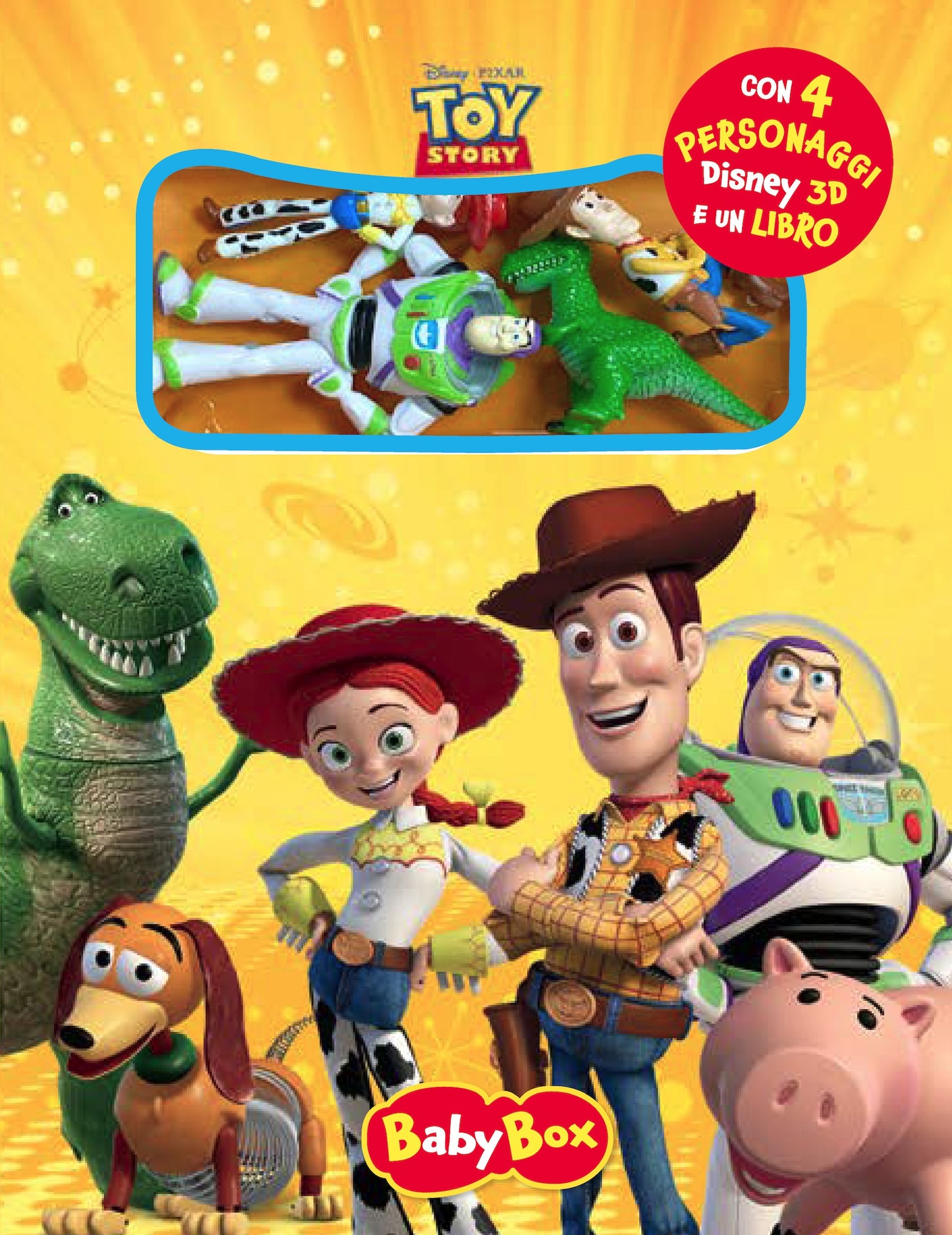 Toy Story BabyBox::Con 4 personaggi Disney 3d e un libro