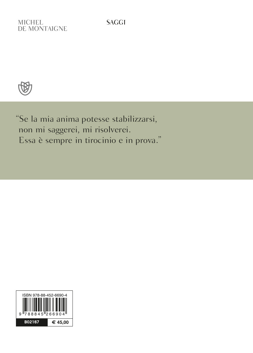Saggi::Testo francese a fronte