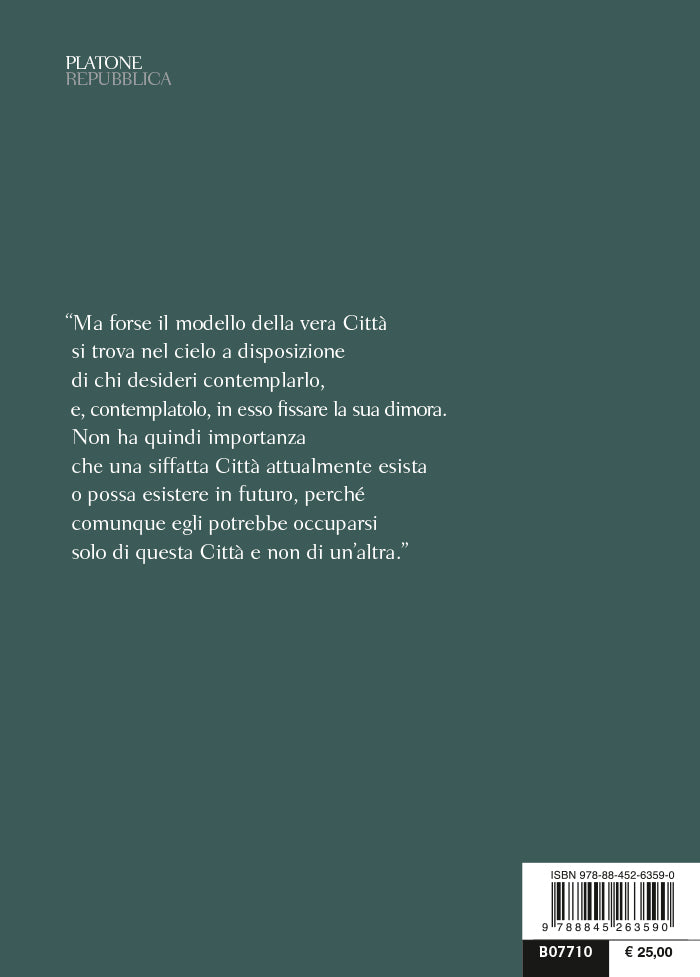 La Repubblica::Testo greco a fronte