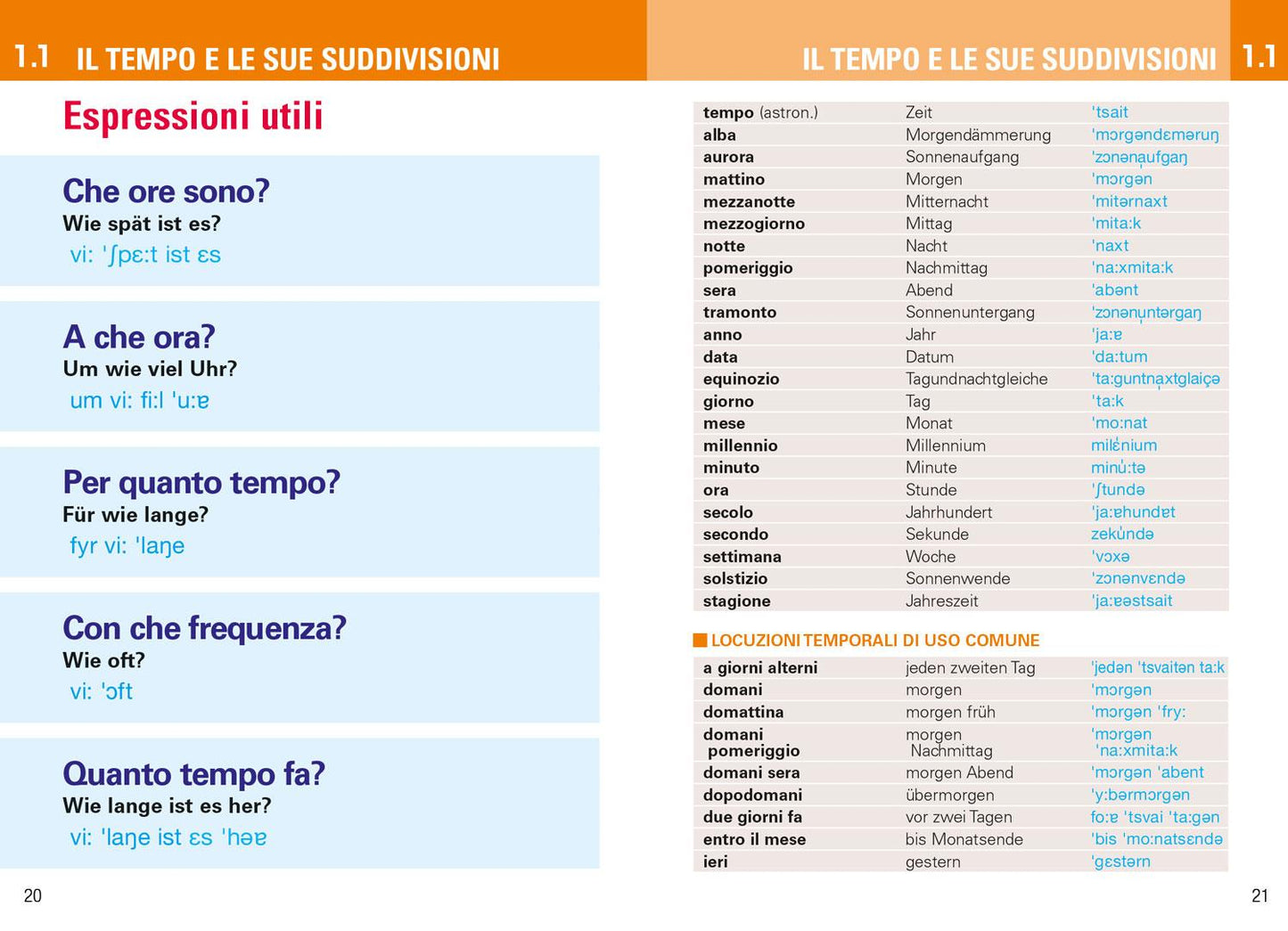 TEDESCO PER VIAGGIARE::Dizionario/Frasario