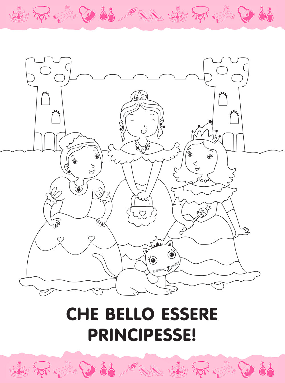Colora e gioca con le principesse::con stickers