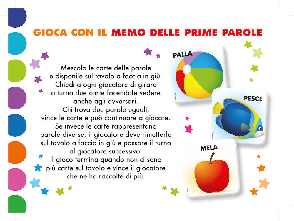 Disney baby Memo leggi e gioca Prime parole::Un libro e 24 carte per giocare