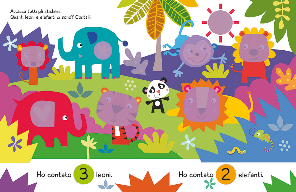 Grandi Stickers - Animali::Con 150 stickers