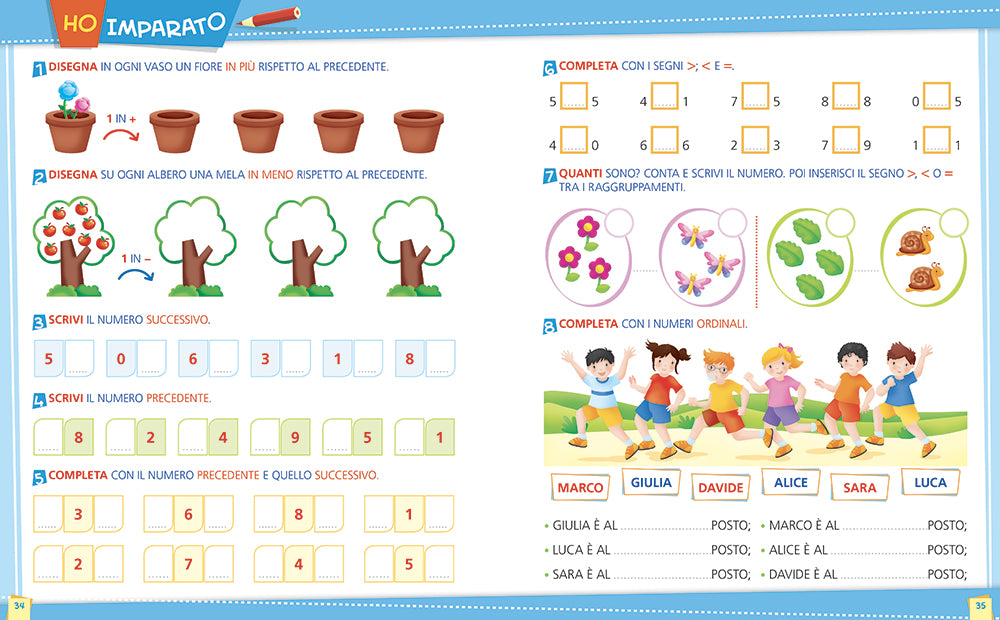 Imparo la matematica in prima::con un ripasso delle discipline
