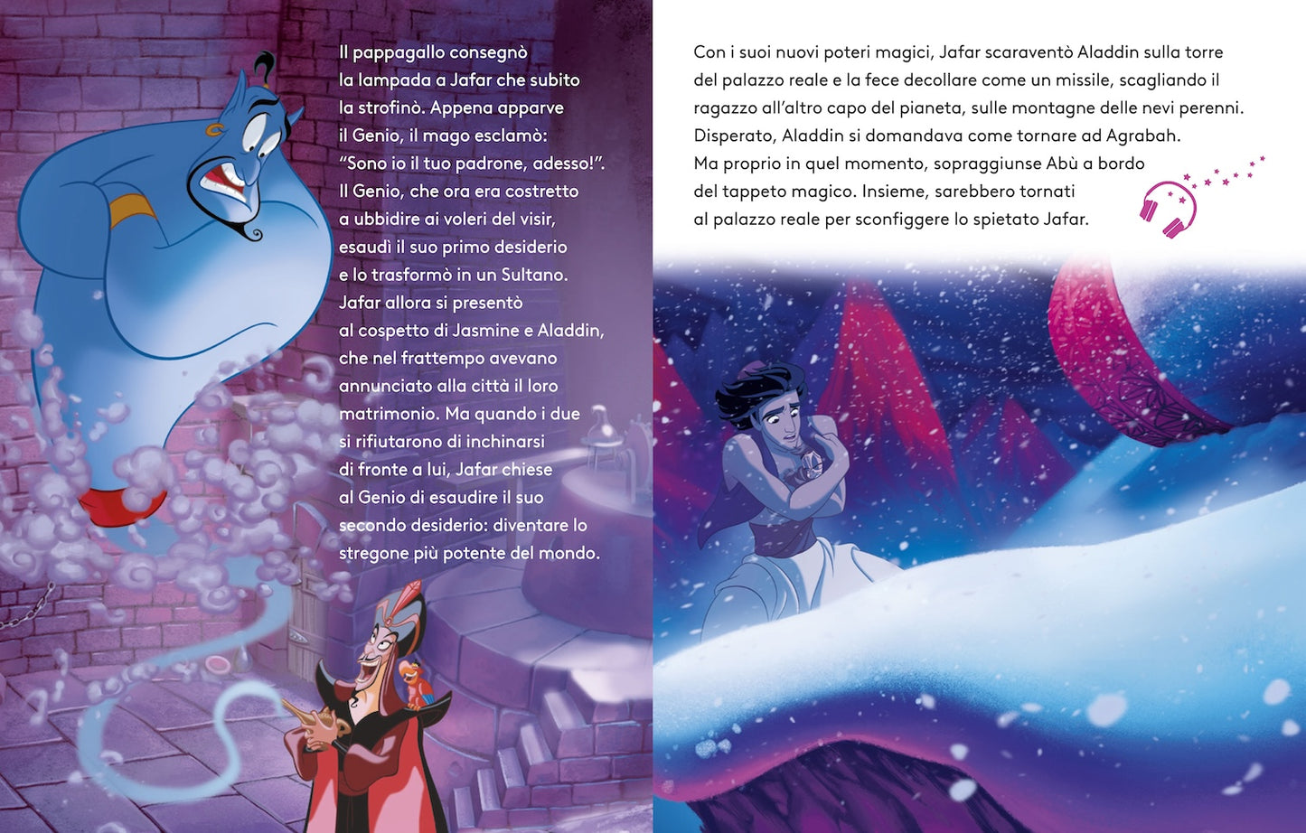 Aladdin Leggi e ascolta con QR Code::Inquadra il Qr code e ascolta