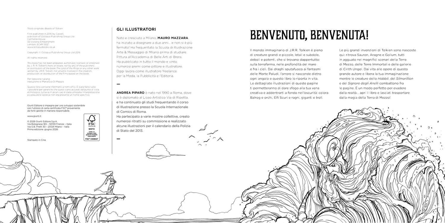 Bestiario di Tolkien::Colouring Book