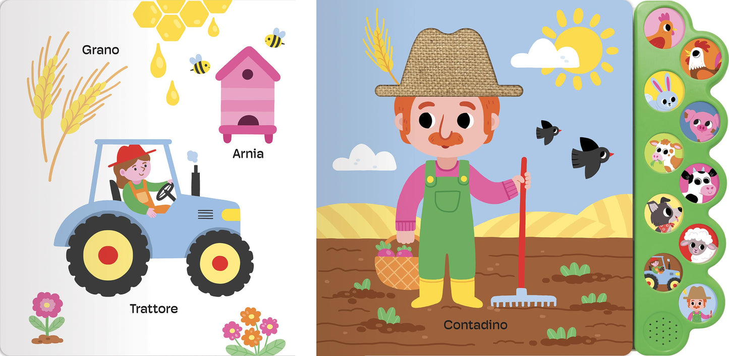 Fattoria::Un libro per ascoltare, toccare e scoprire