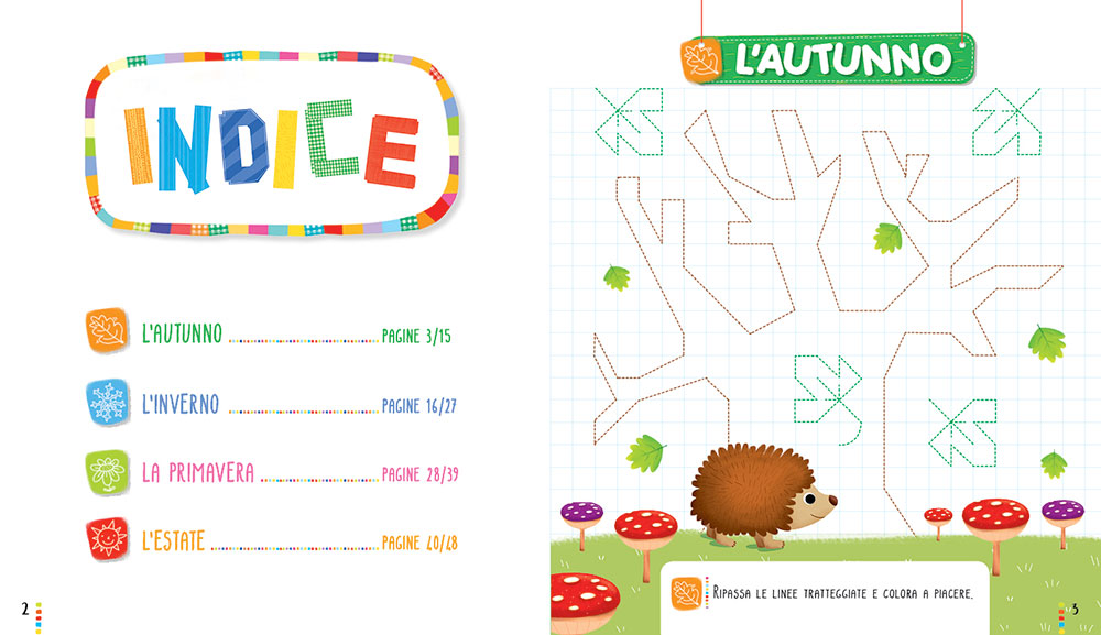 Gioco e imparo con le stagioni::Attività, giochi, pregrafismi