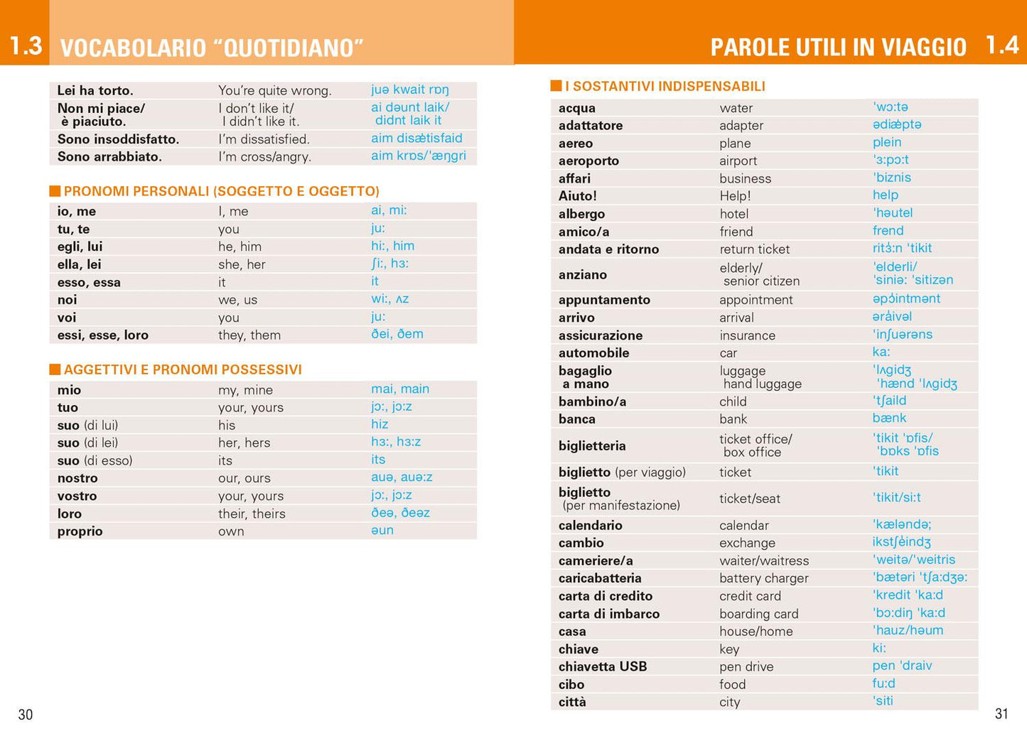 INGLESE PER VIAGGIARE::Frasario/Dizionario