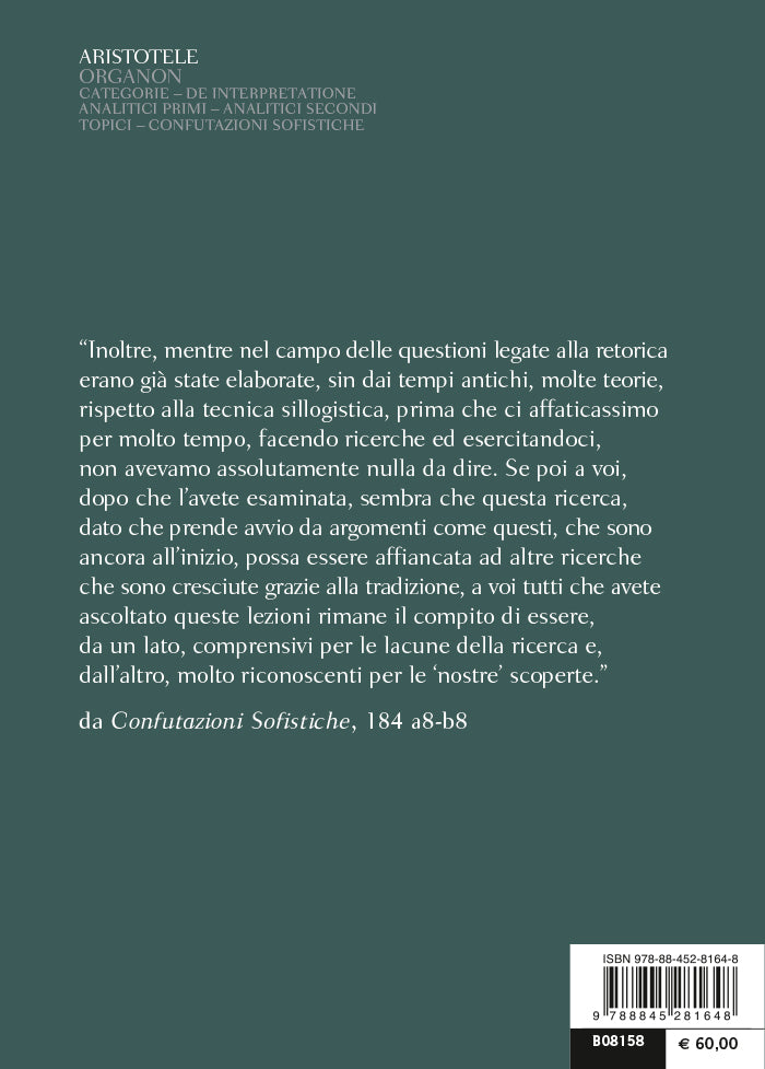 Organon::Testo greco a fronte