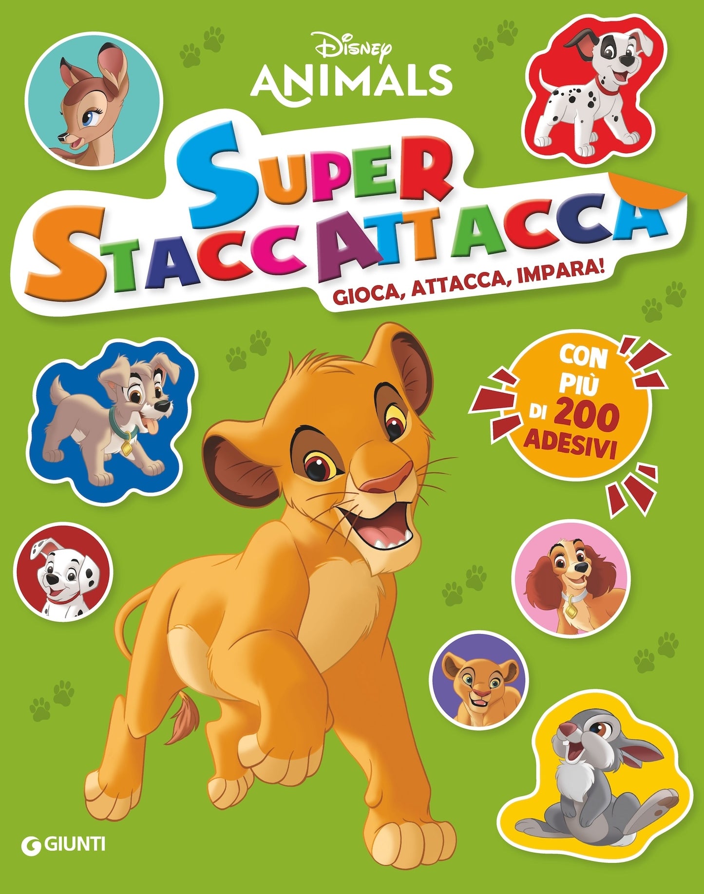 Disney Animals Super Staccattacca::Gioca, attacca, impara con più di 200 adesivi