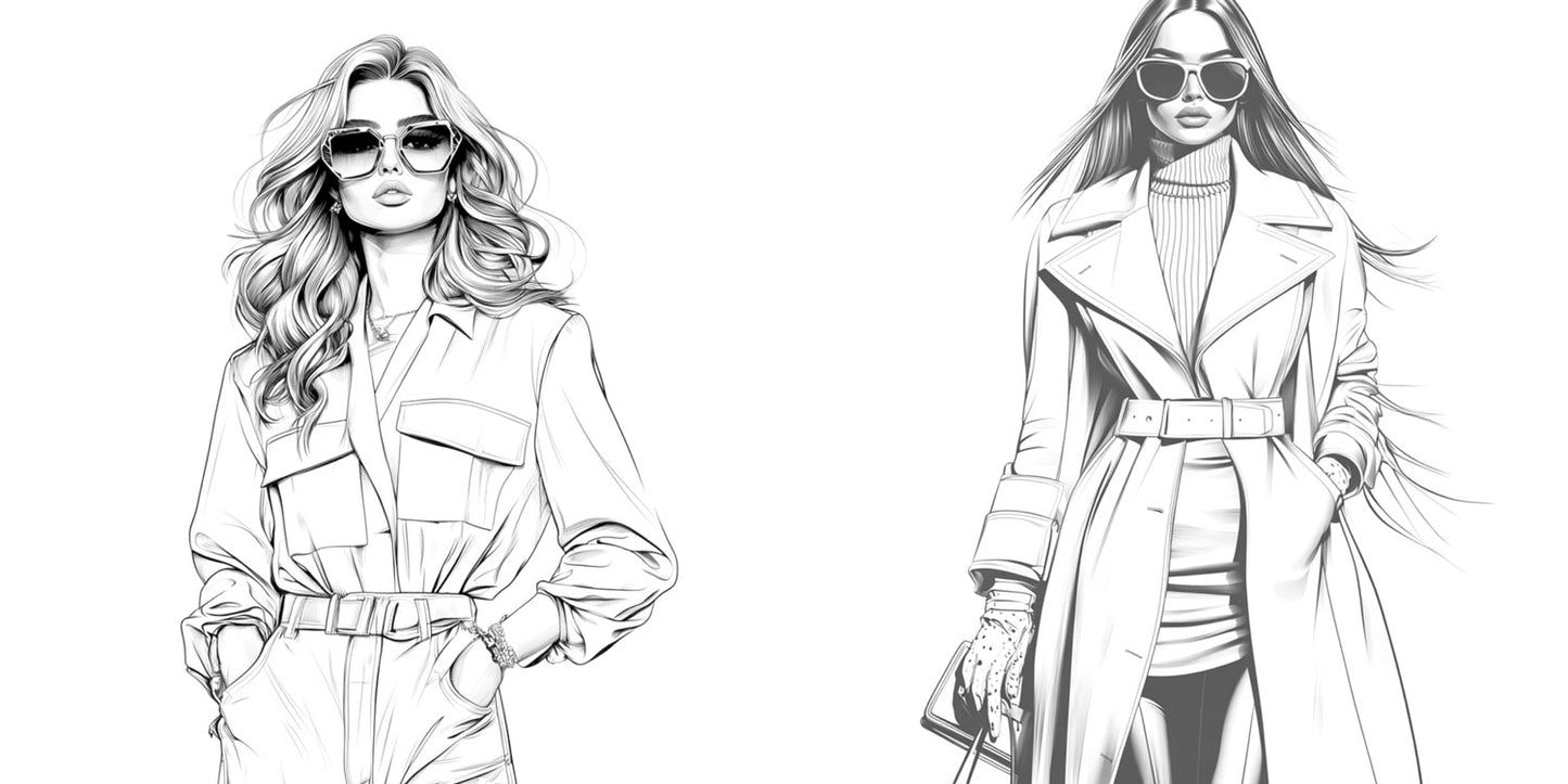 I LOVE FASHION. COLORING BOOK::Coloring book