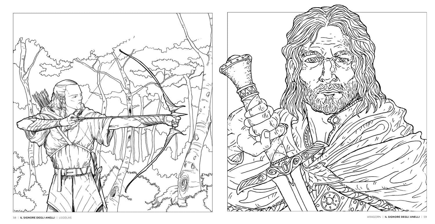 Il Mondo di Tolkien ::Colouring Book