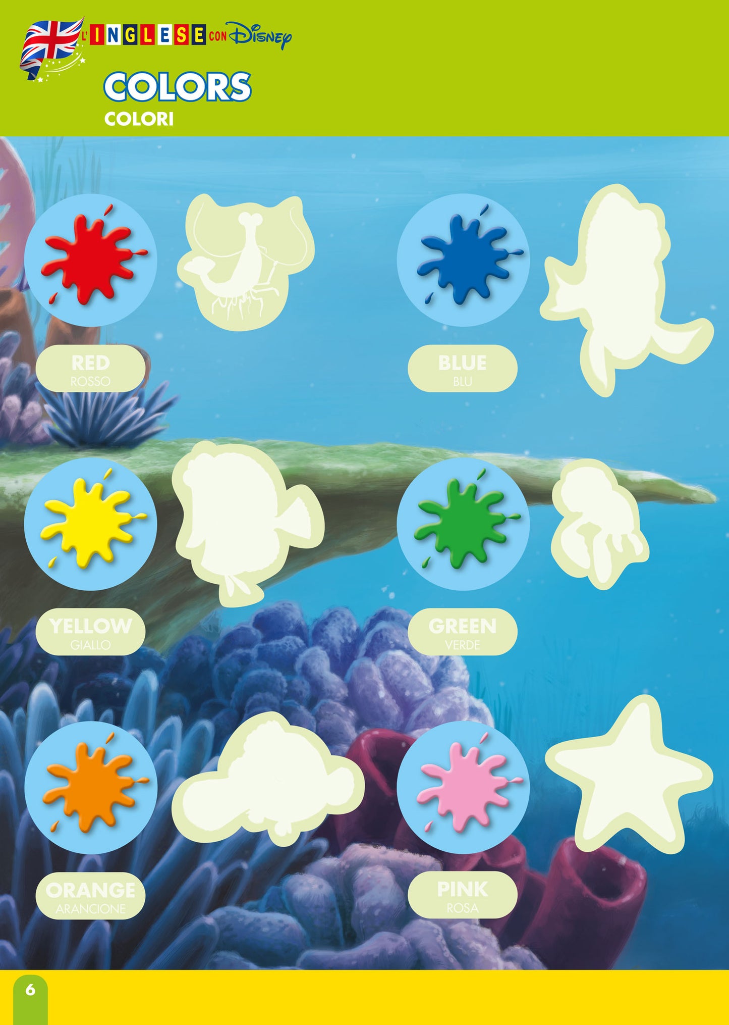 Sticker Book - L'Inglese con Disney::Imparo le prime parole in inglese