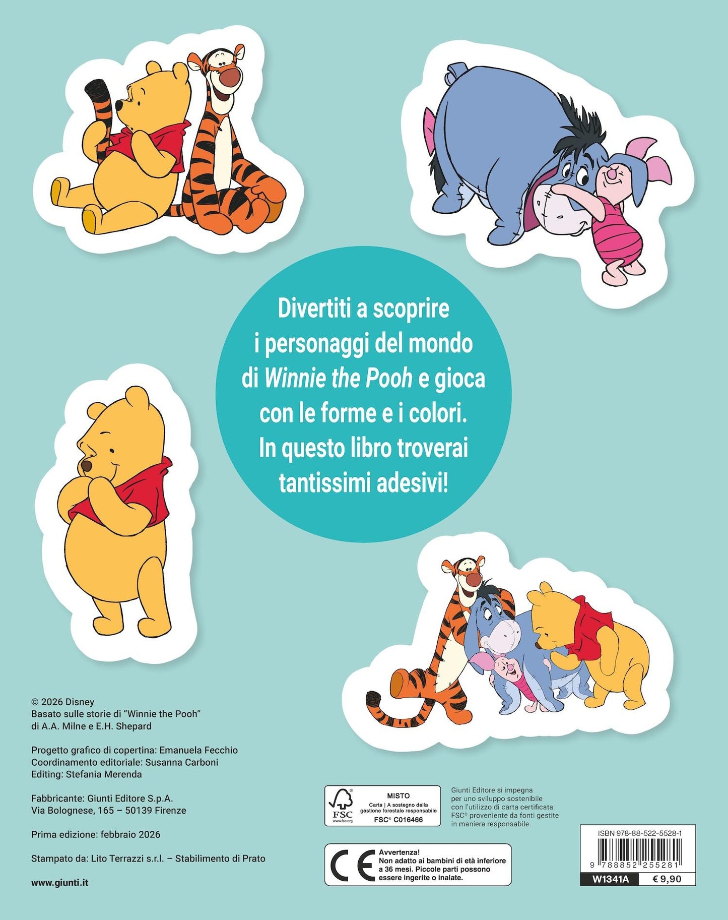 Winnie the Pooh Super Staccattacca::Gioca, attacca, impara - Con più di 200 adesivi
