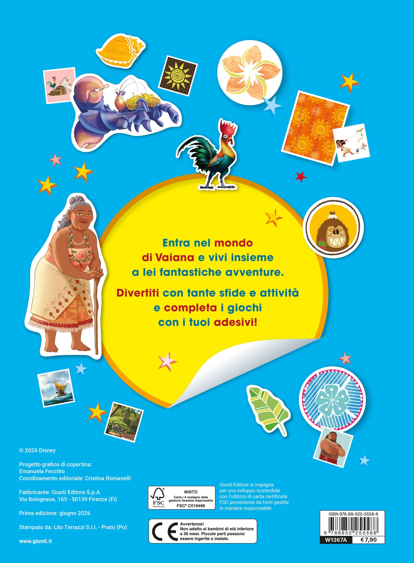 Disney Oceania 500 Sticker::Tante attività con Vaiana e i suoi amici